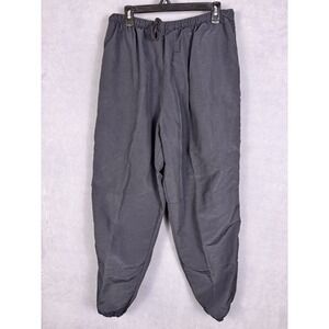 US Army IPFU Pants Mens XL Black Nylon Windbreaker Warm Up Cuffs Skilcraft